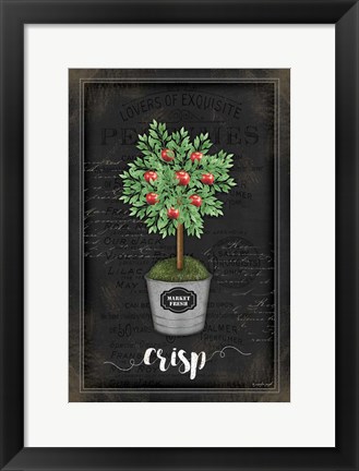 Framed Apple Topiary Print