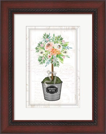 Framed Floral Topiary II Print