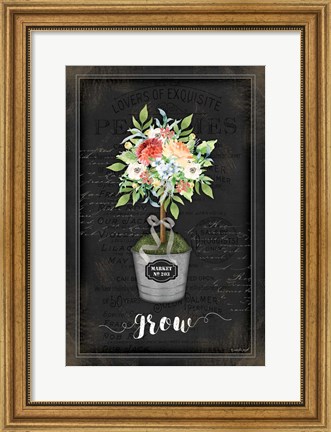 Framed Floral Topiary IV Print