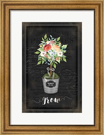 Framed Floral Topiary IV Print
