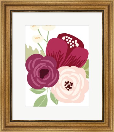 Framed Floral Bouquet I Print