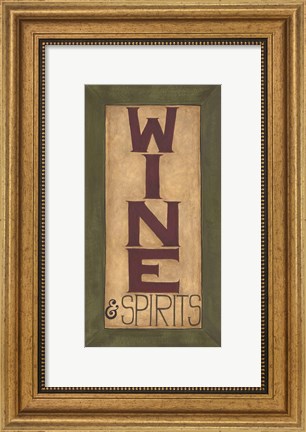 Framed Wine and Spirits Print