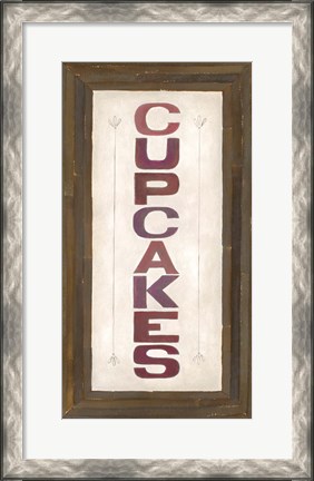 Framed Cupcakes Print