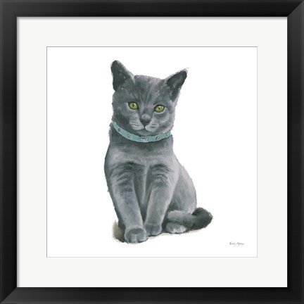 Framed Cutie Kitties VI Print