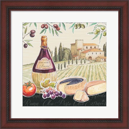Framed Tuscan Flavor II Print