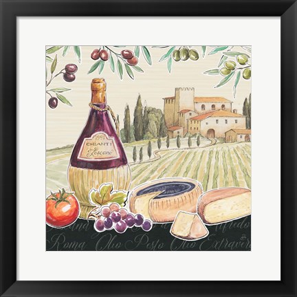 Framed Tuscan Flavor II Print