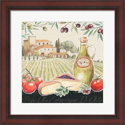 Framed Tuscan Flavor III Print