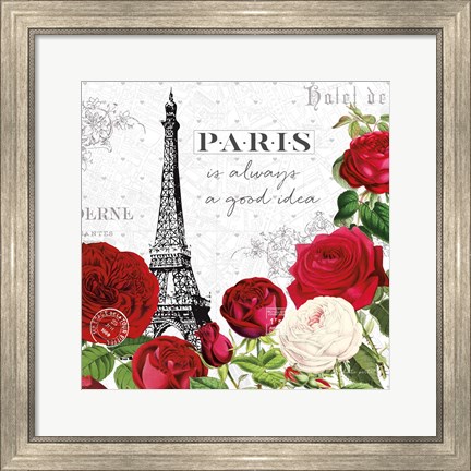 Framed Rouge Paris II Print