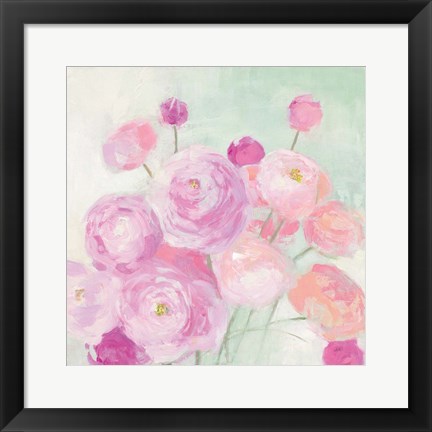 Framed Soft Ranunculus Print