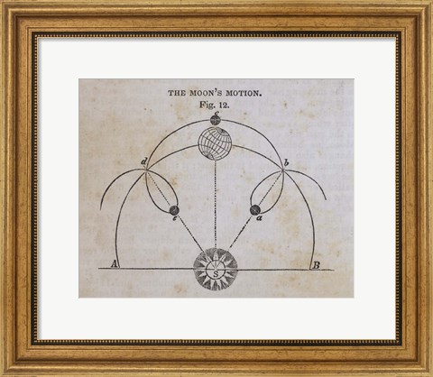 Framed Geography of the Heavens VIII Print