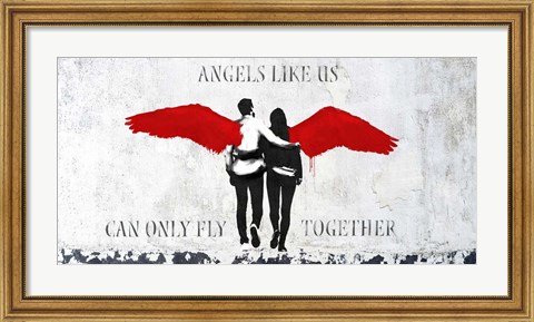 Framed Angels Like Us Print