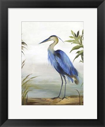 Framed Blue Heron Print