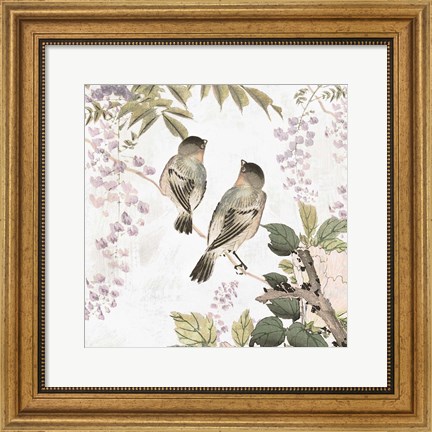 Framed Woodland Birds II Print