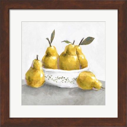 Framed Pears Print