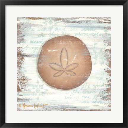 Framed Ocean Sand Dollar Print