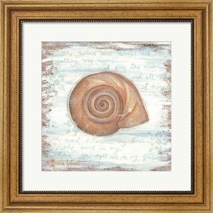 Framed Ocean Snail Print