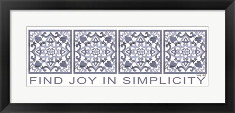Framed Find Joy in Simplicity Print