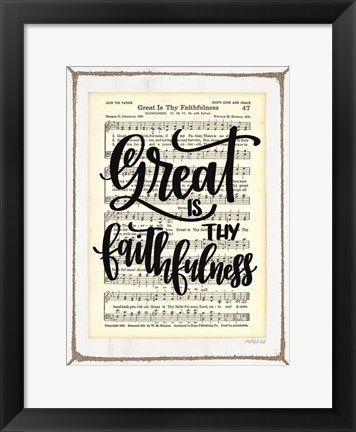 Framed Great is Thy Faithfulness Print