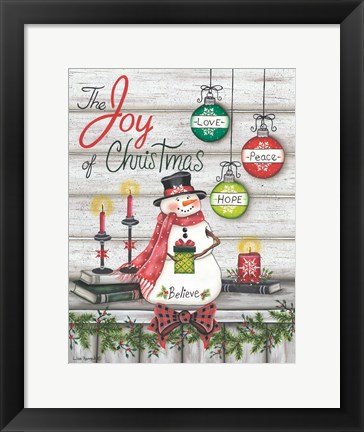 Framed Joy of Christmas Print