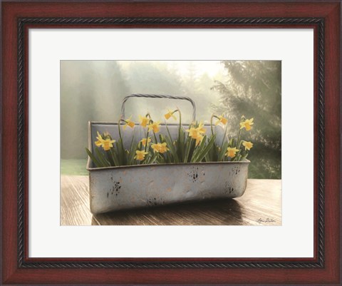 Framed Daffodil Tin Print