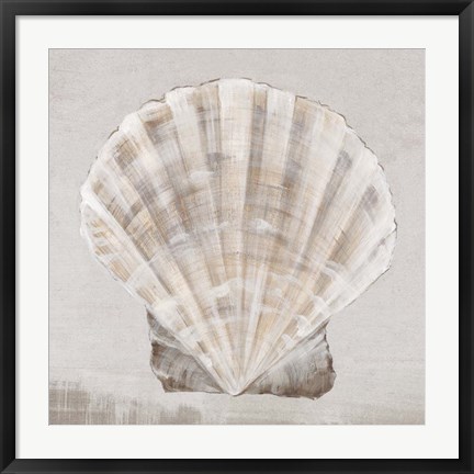 Framed Neutral Shells II Print
