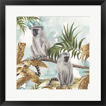 Framed Golden Monkeys Print