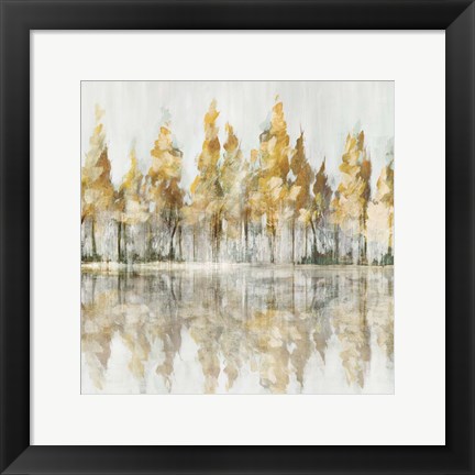 Framed Across the Narrow Lake Print