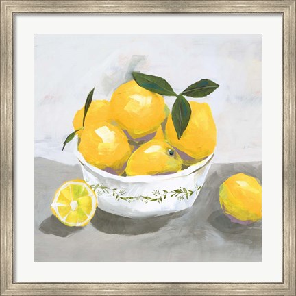 Framed Lemons Print