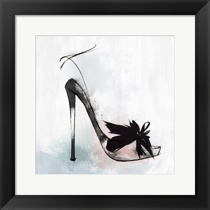 Framed Feather Heel Print