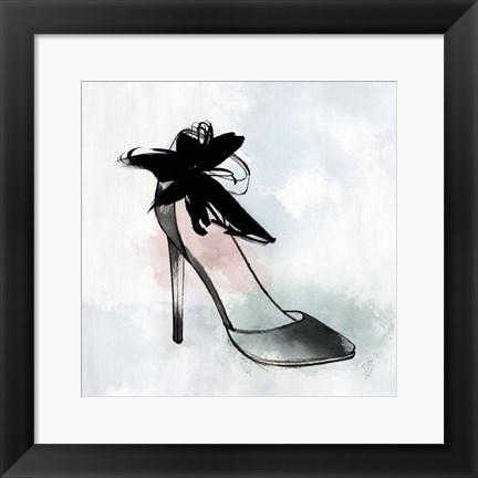 Framed Black Heel II Print