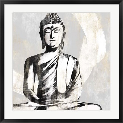 Framed Buddha I Print