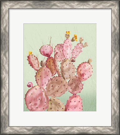 Framed Pink Cacti Print