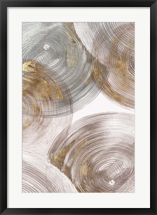 Framed Spiral Rings II Print