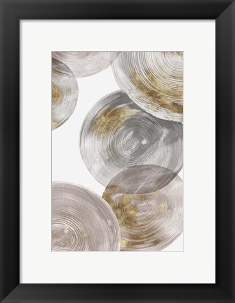 Framed Spiral Rings III Print