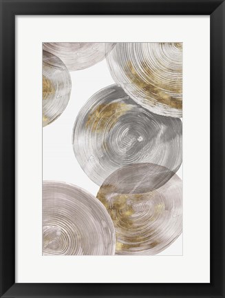 Framed Spiral Rings III Print