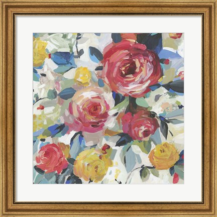 Framed Red Roses Print