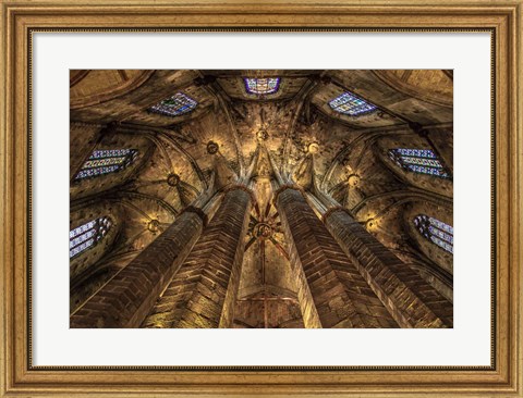 Framed Barcelona Cathedral Print