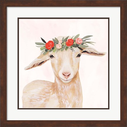 Framed Garden Goat I Print