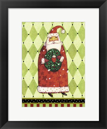 Framed Harlequin Christmas II Print