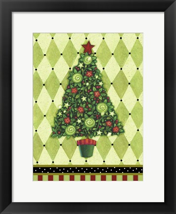 Framed Harlequin Christmas IV Print