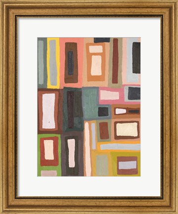 Framed Color Blocking II Print