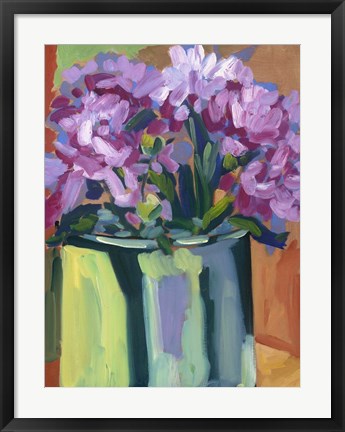 Framed Violet Spring Flowers IV Print