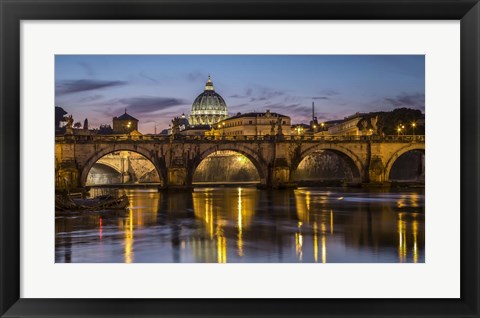 Framed Porte St Angelo Rome Print