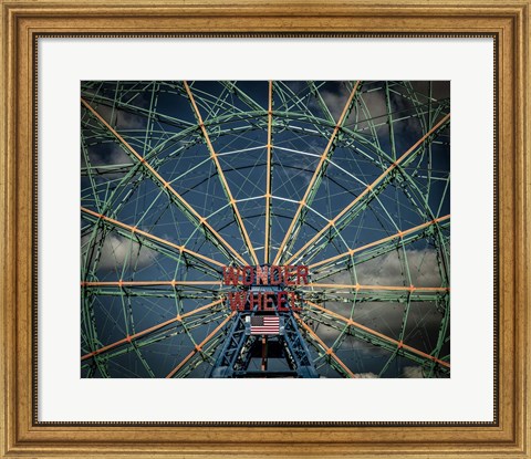 Framed Wonder wheel  New York Print