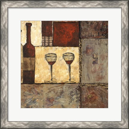 Framed Wine for Two II Print