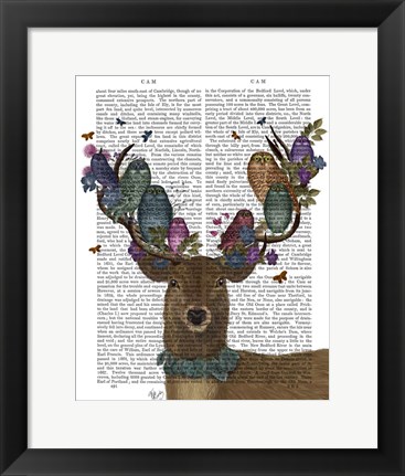 Framed Deer Birdkeeper, Owls Print