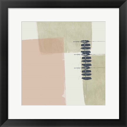 Framed Monotype Abstraction II Print