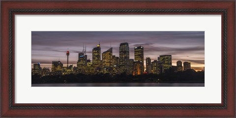 Framed Sydney Skyline Print