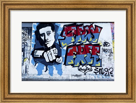 Framed Berlin Wall 4 Print