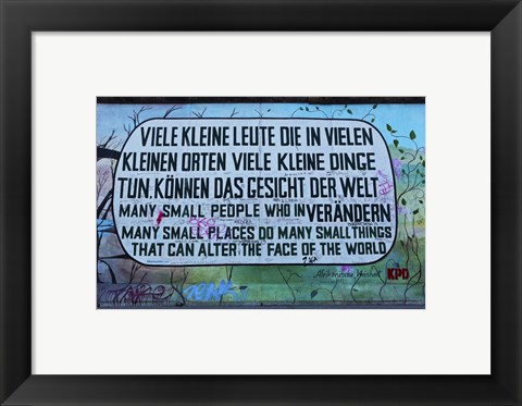 Framed Berlin Wall 12 Print